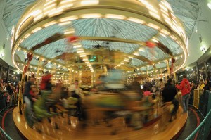 blurred merry go round